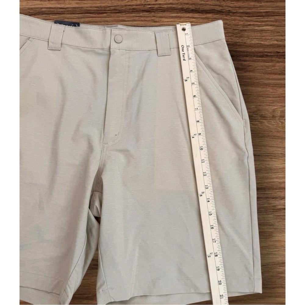 Ocean Coast Mens Performance Shorts Me. 36 Khaki Tan Stretch Hiking Golf Utility - Picture 6 of 9